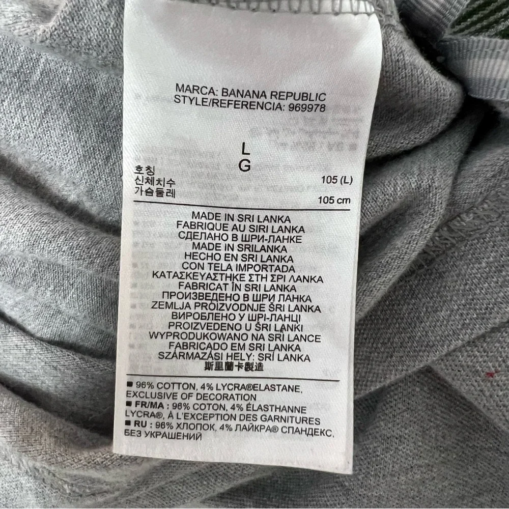 Banana Republic Men’s Polo - Green, Blue, Gray Collared Shirt Casual Classic